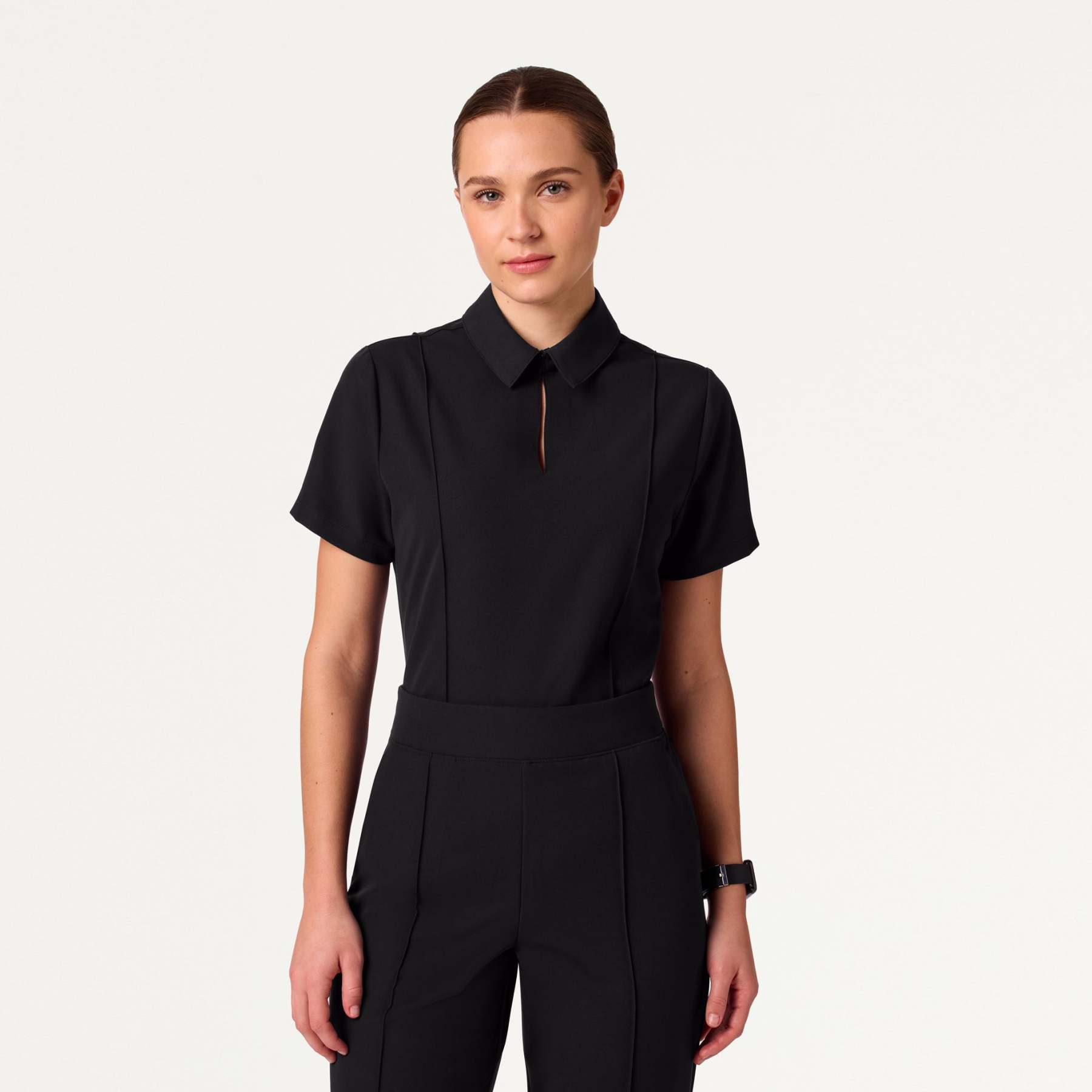 Women’s Slim Modern Polo Scrub Set JA01
