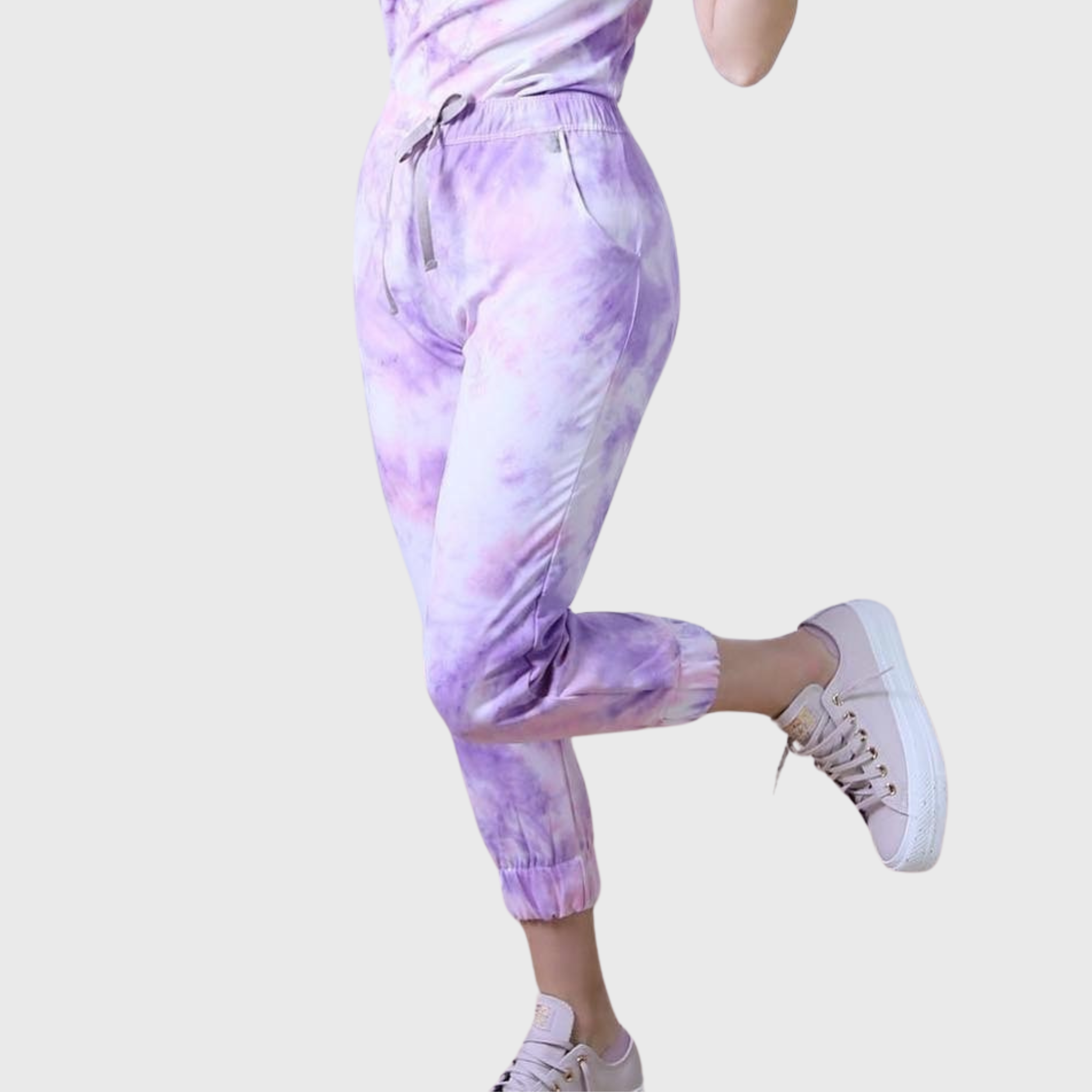 Women's Tie-dye Jogger Scrub Pants