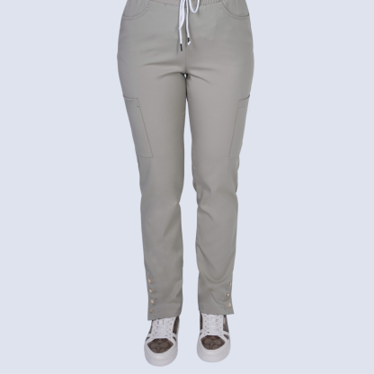 Women's Six Pockets Button Slit Hem Scrub Pant™