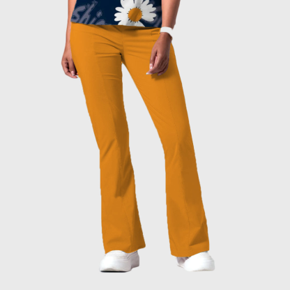Women's Fashion Flare Leg Slim Fit Scrub Pants