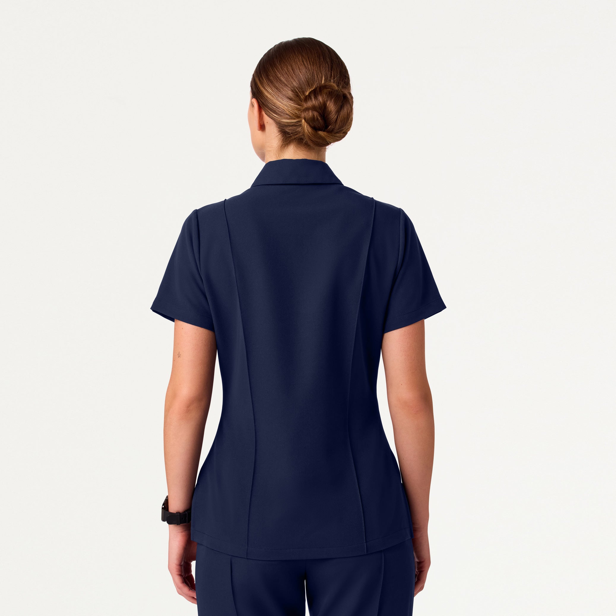 Women’s Slim Modern Polo Scrub Top