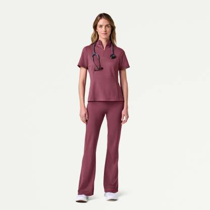 Women’s Slim Half-Zip Soft Scrub Set JA02