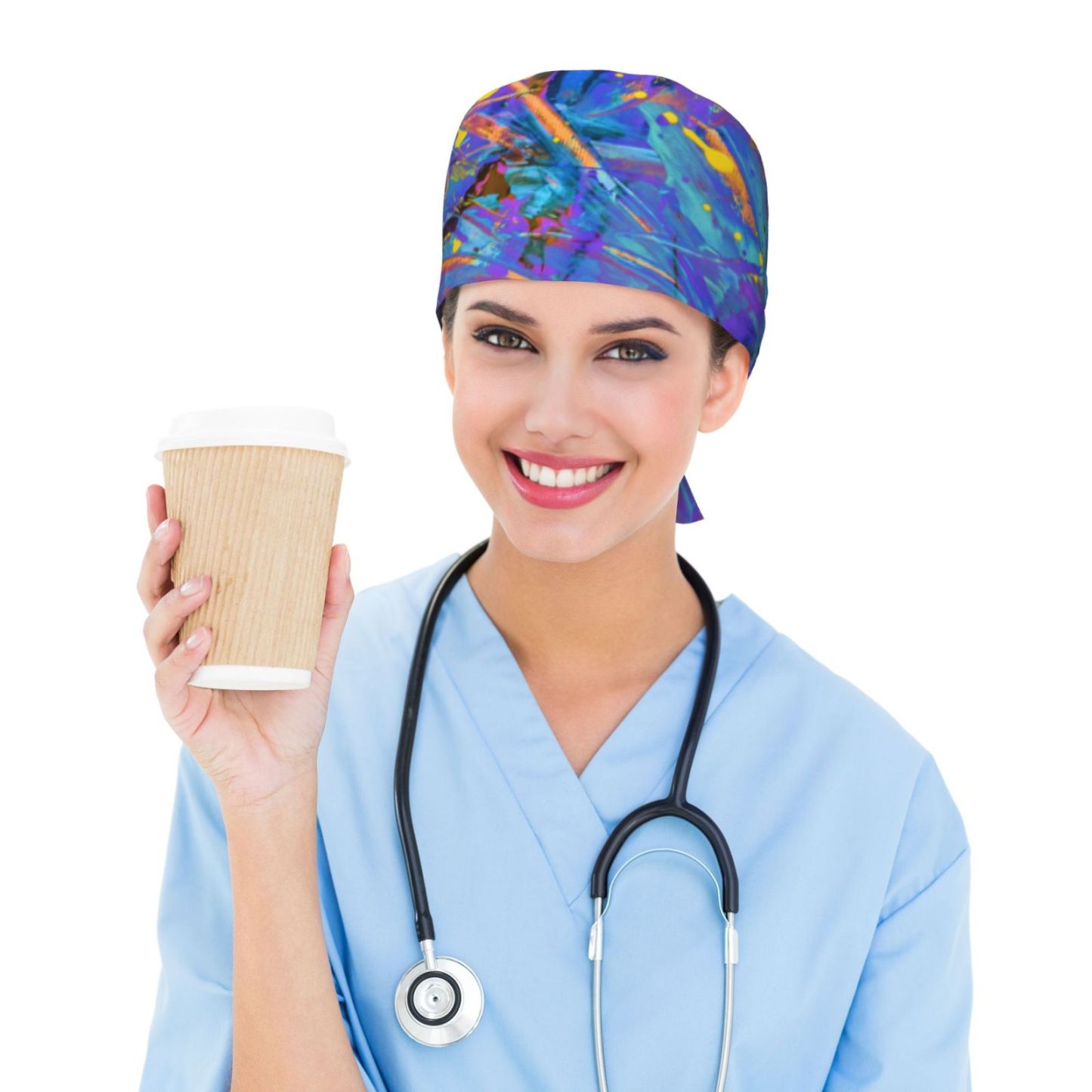 Oil Painting Style Surgical Caps