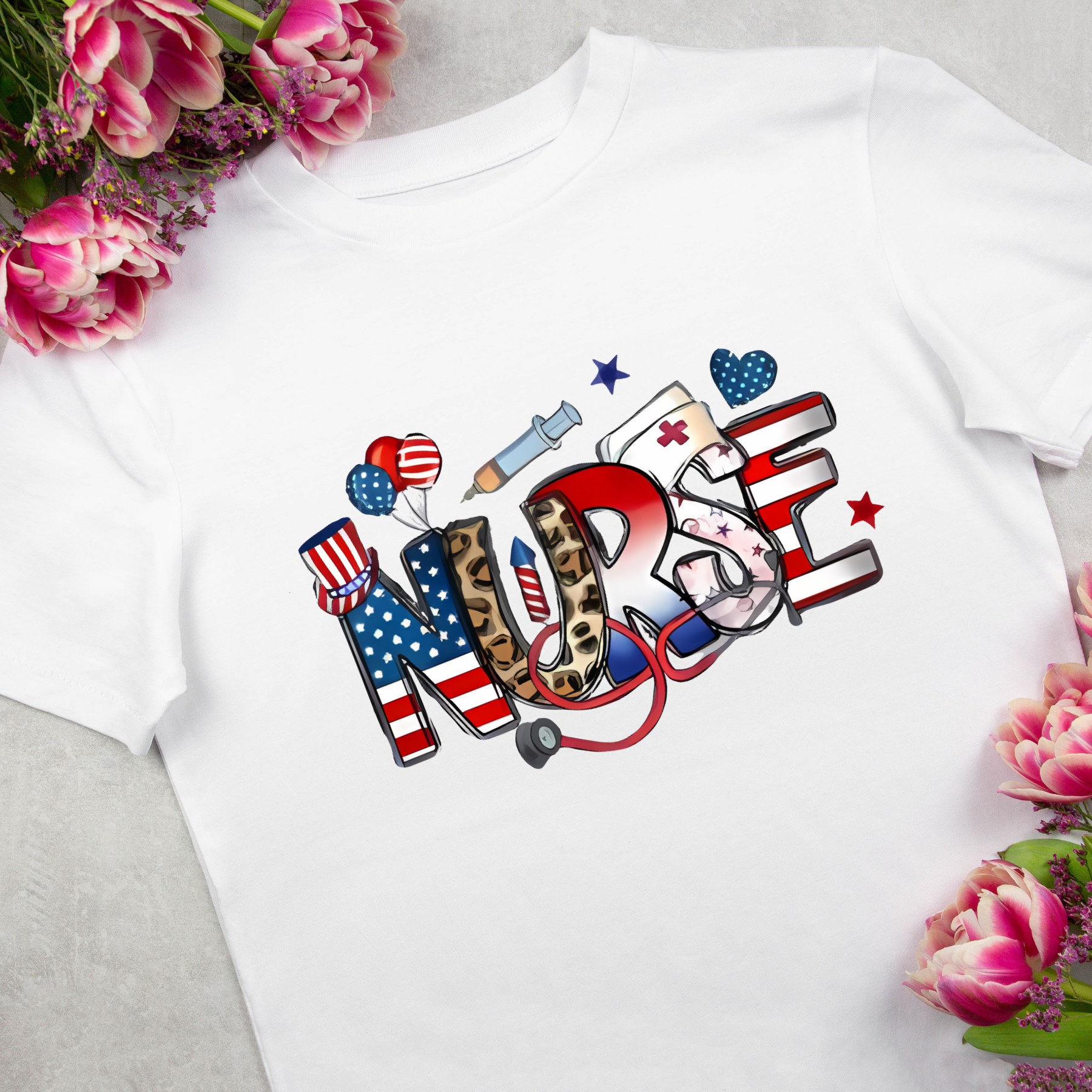 4th of July Nurse T-Shirt