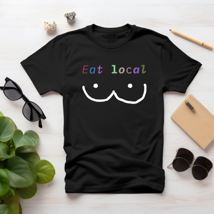 Eat Local Breastfeeding Support Nursing T-Shirt