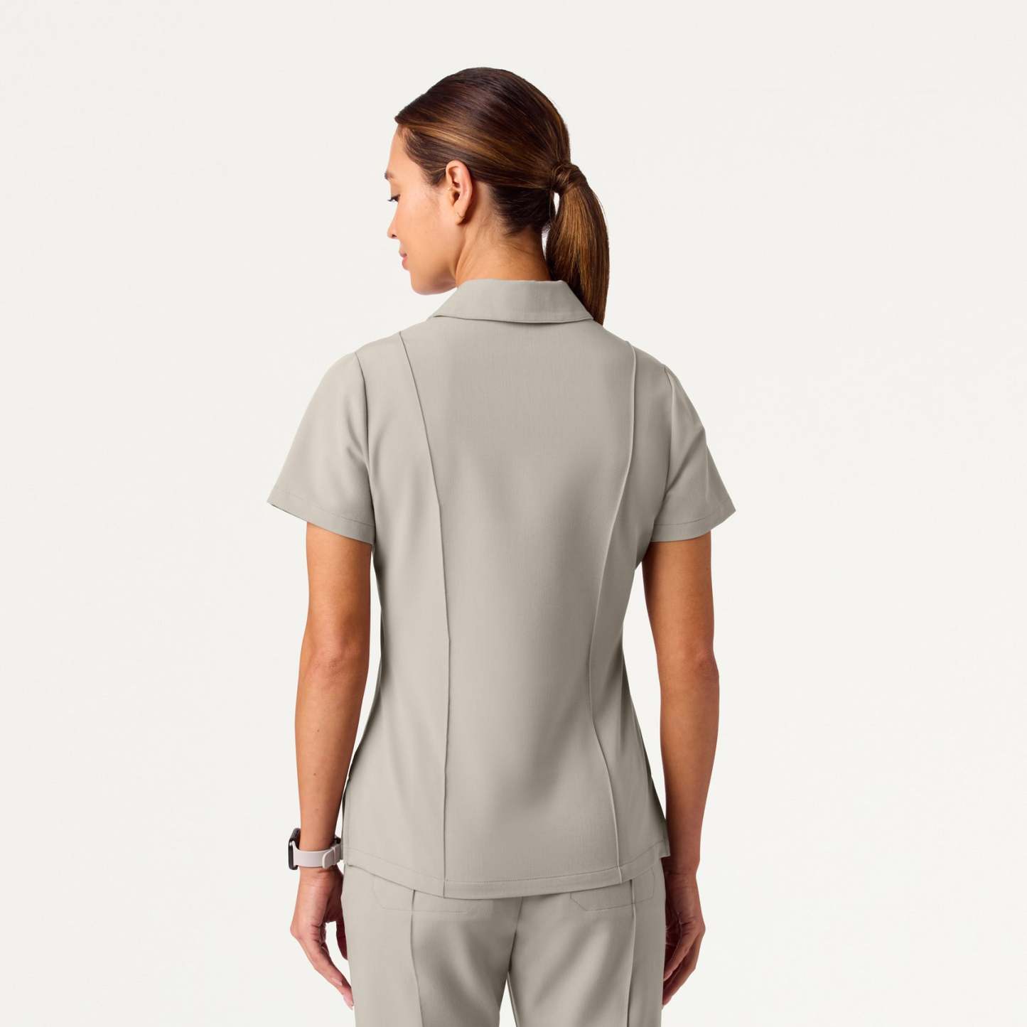 Women’s Slim Modern Polo Scrub Set JA01
