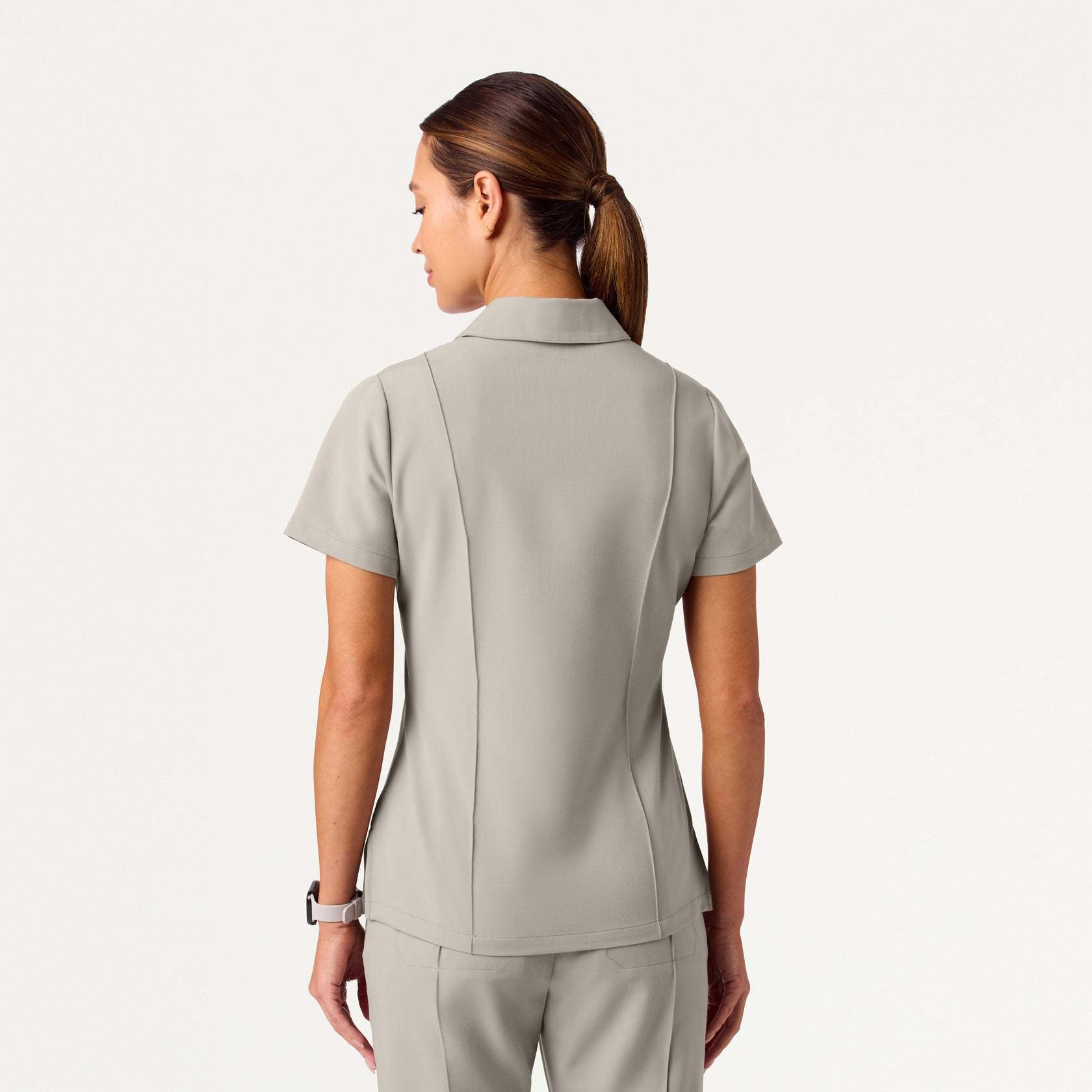 Women’s Slim Modern Polo Scrub Set JA01