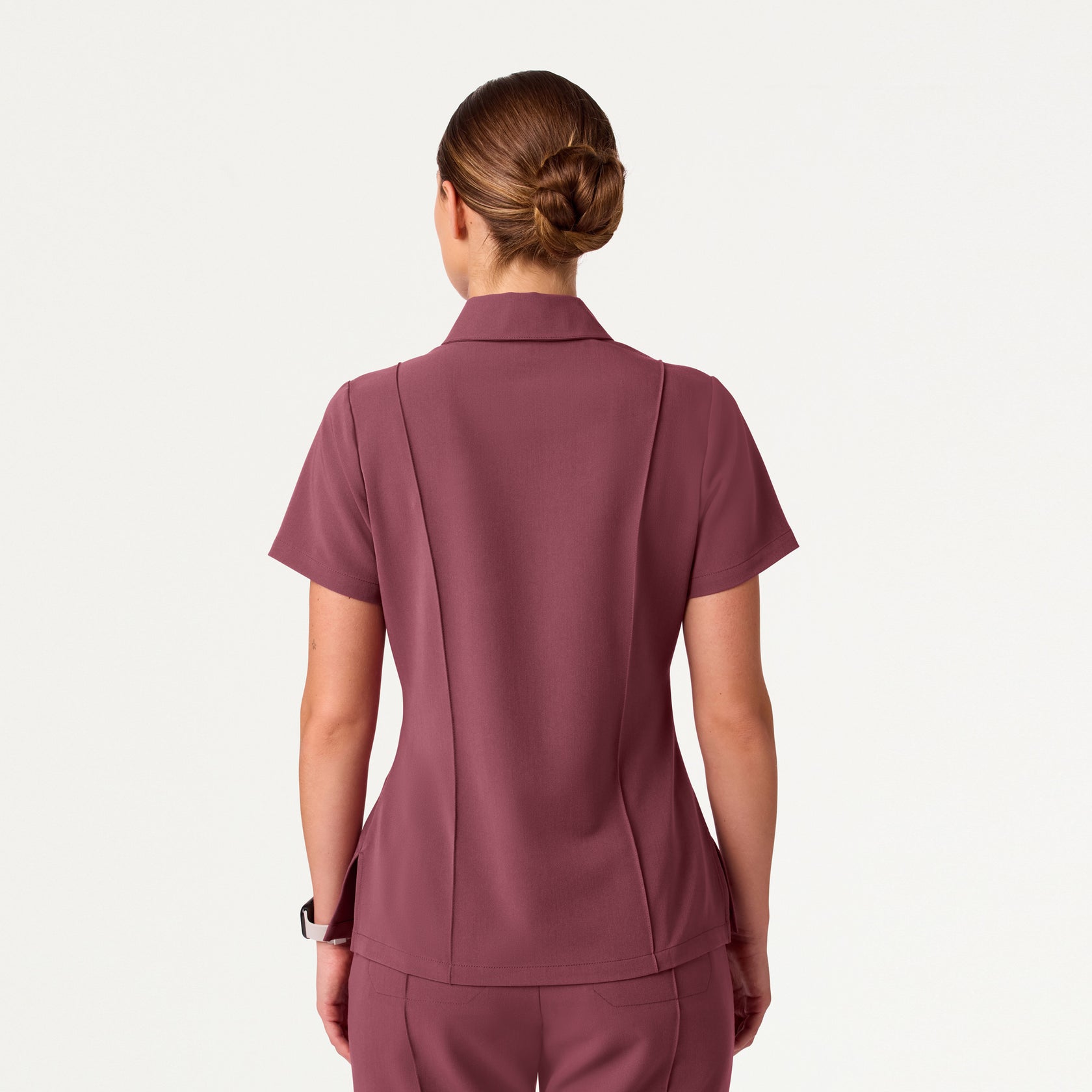 Women’s Slim Modern Polo Scrub Top