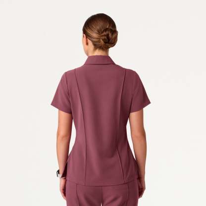 Women’s Slim Modern Polo Scrub Top