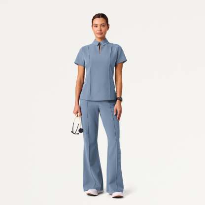 Women’s Slim Modern Polo Scrub Top