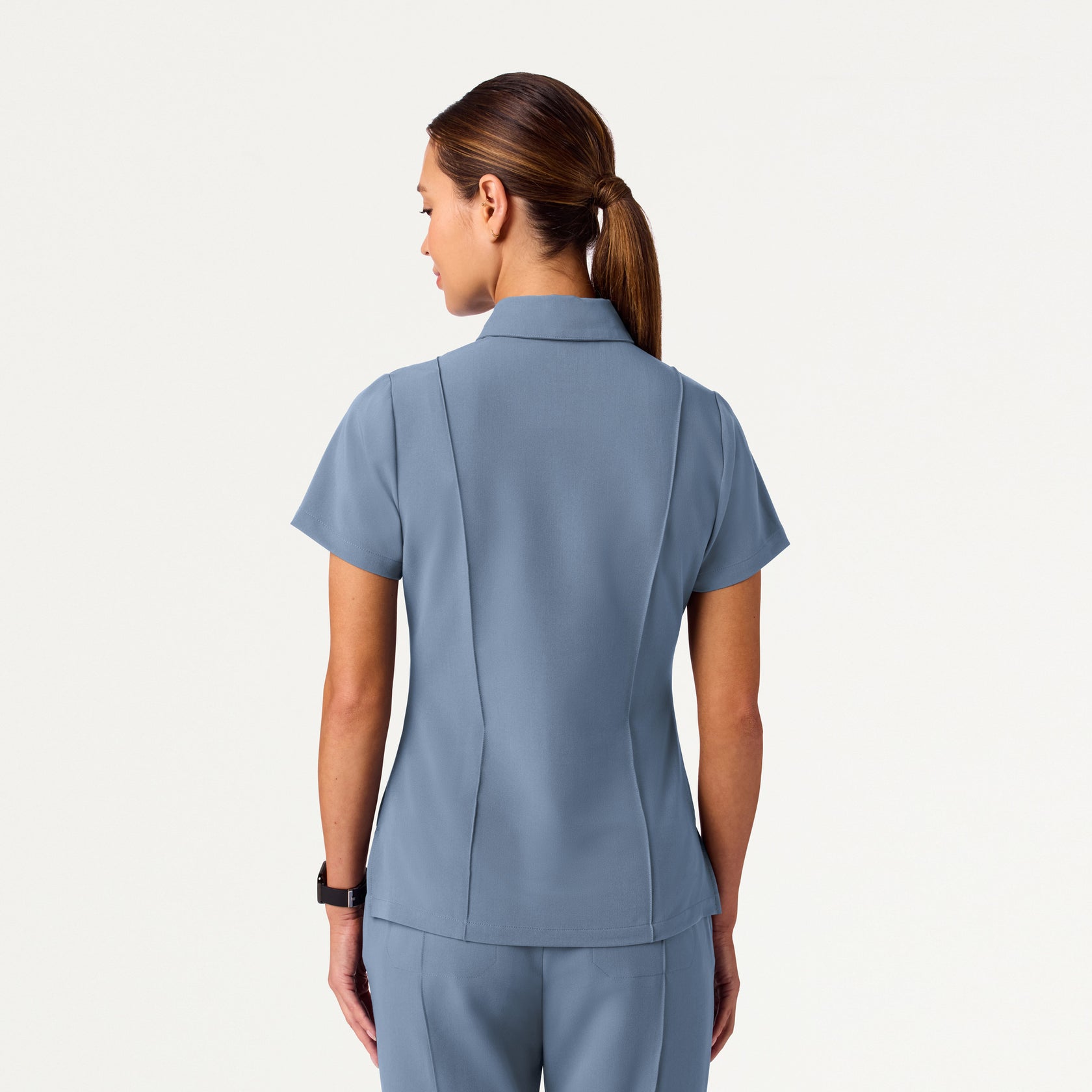 Women’s Slim Modern Polo Scrub Top