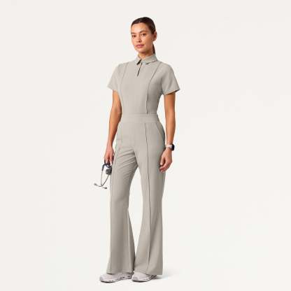 Women’s Slim Modern Polo Scrub Set JA01