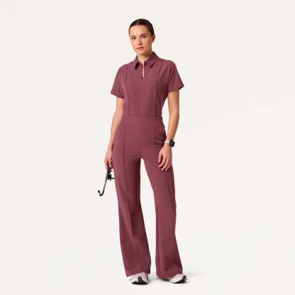 Women’s Slim Modern Polo Scrub Set JA01