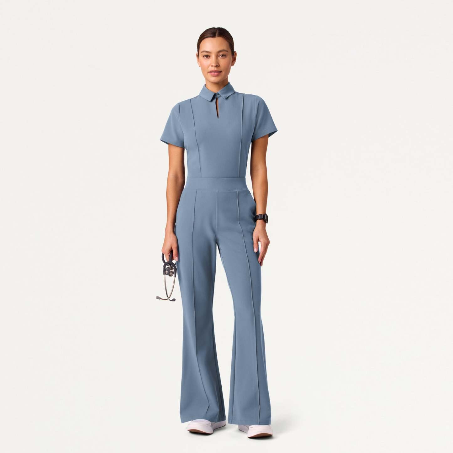 Women’s Slim Modern Polo Scrub Set JA01
