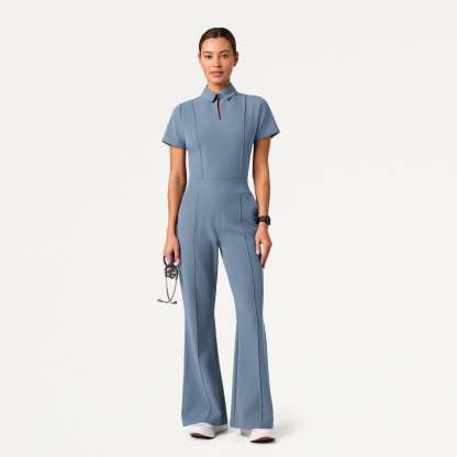 Women’s Slim Modern Polo Scrub Set JA01
