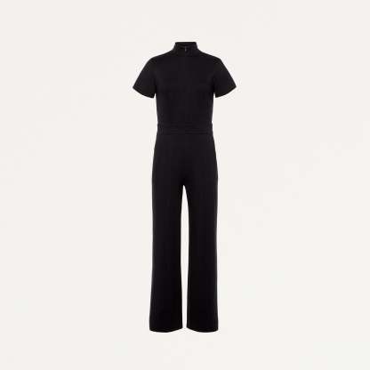 Women's Slim Fit with Wide Leg Scrub Jumpsuit