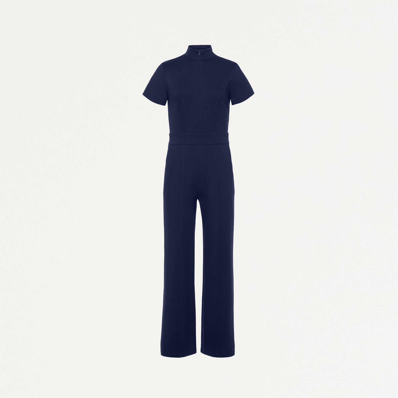 Women's Slim Fit with Wide Leg Scrub Jumpsuit