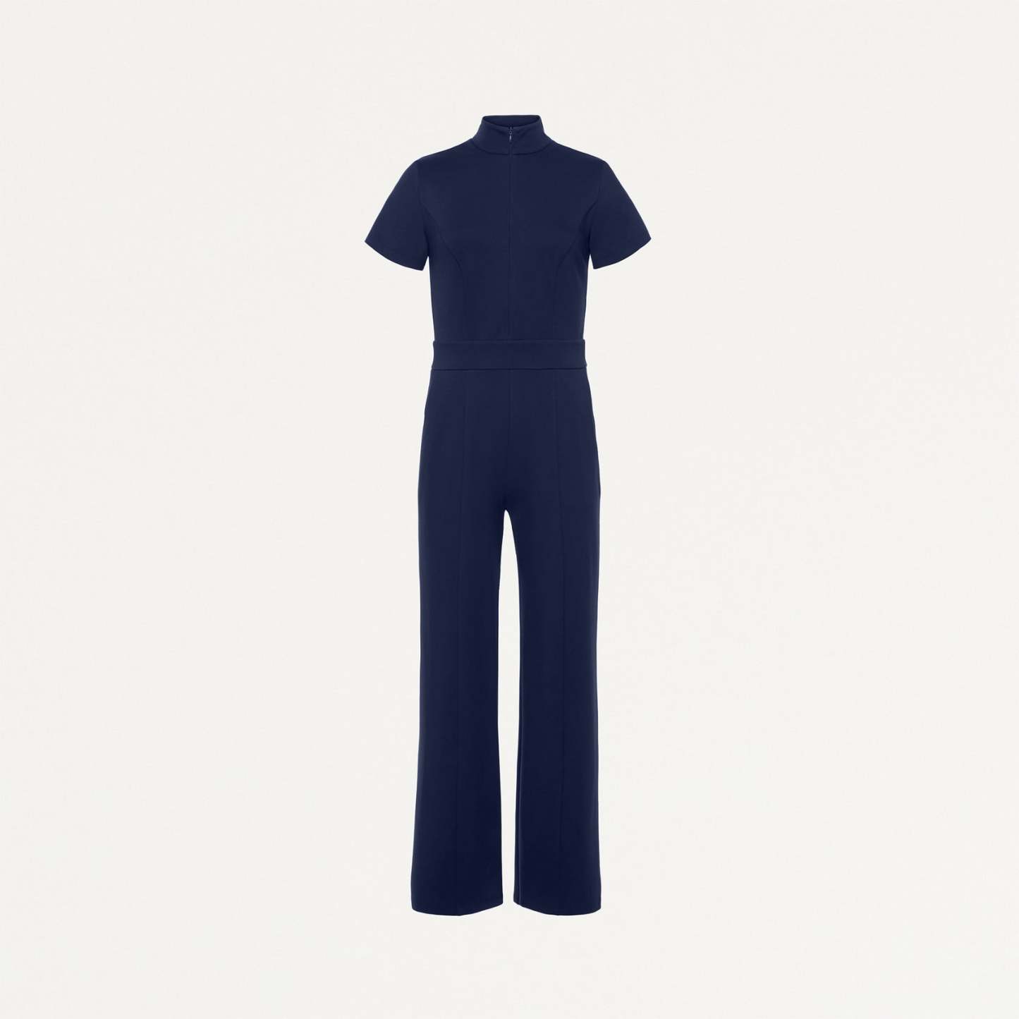 Women's Slim Fit with Wide Leg Scrub Jumpsuit