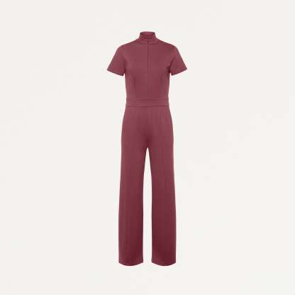 Women's Slim Fit with Wide Leg Scrub Jumpsuit