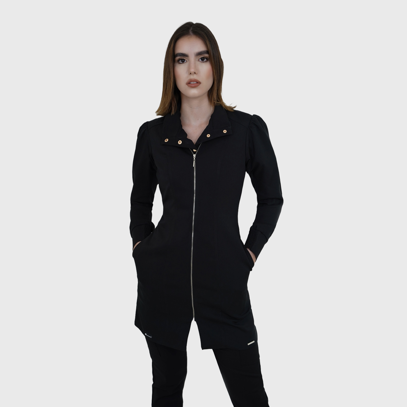 Women's Lantern Sleeves Lab Coat