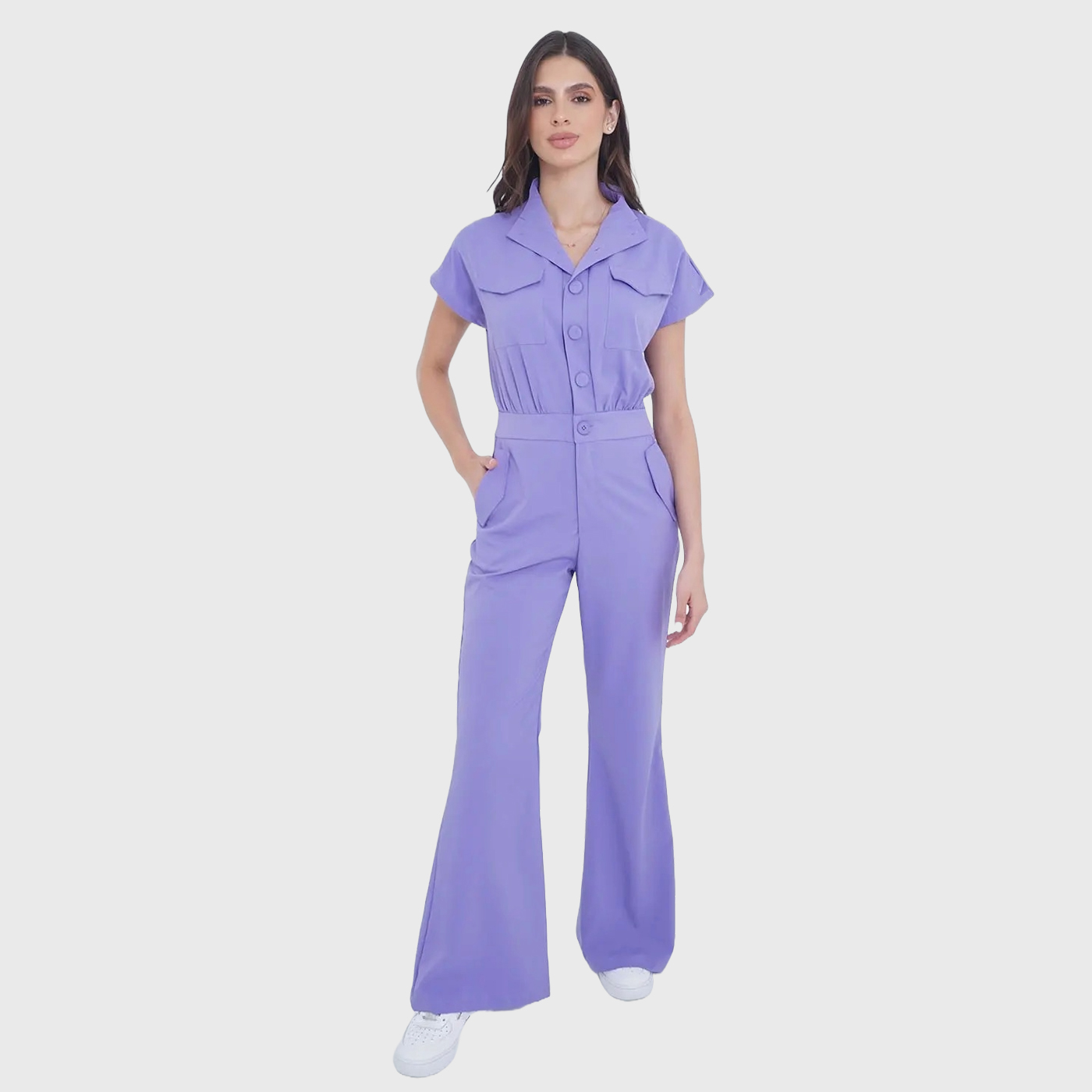 Women's Nurse Professional Fashion Scrub Jumpsuit