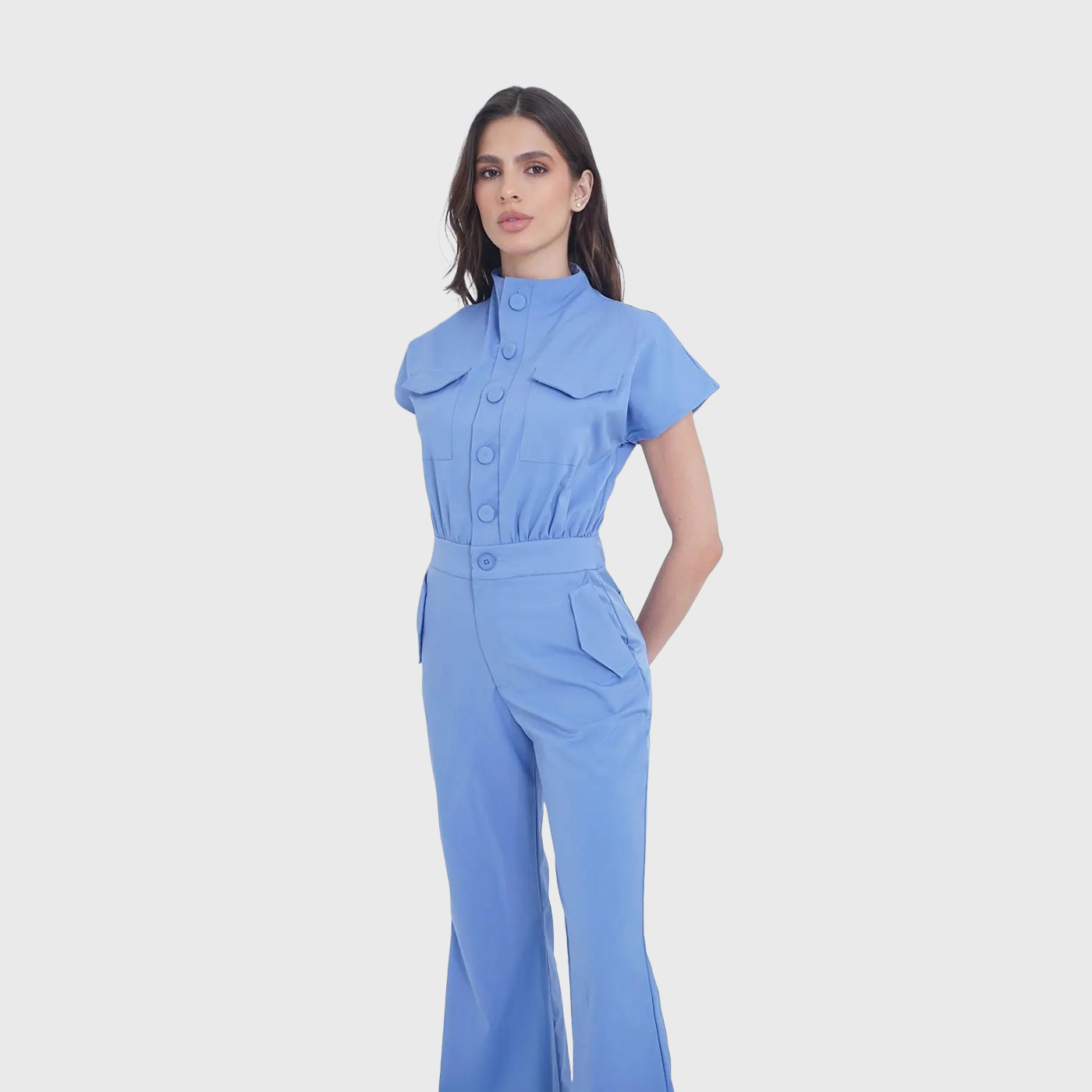 Women's Nurse Professional Fashion Scrub Jumpsuit