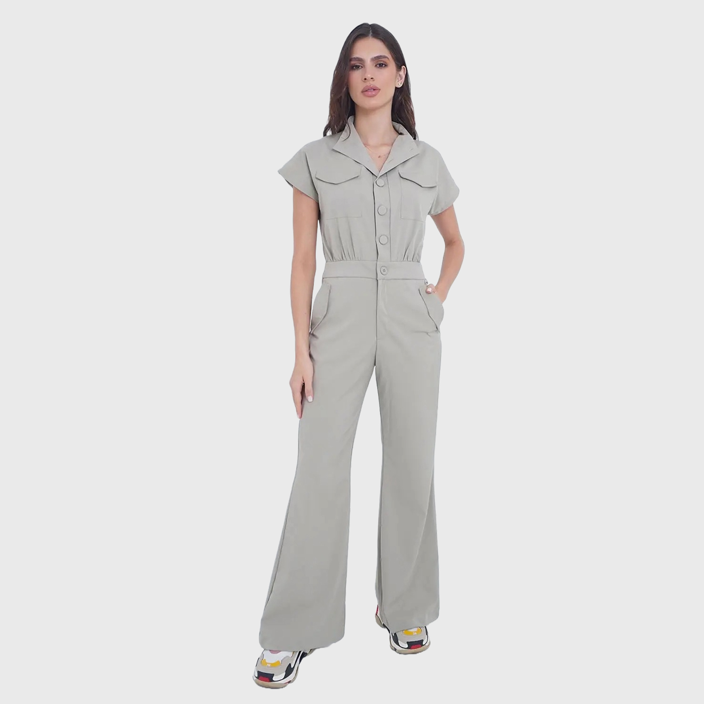 Women's Nurse Professional Fashion Scrub Jumpsuit