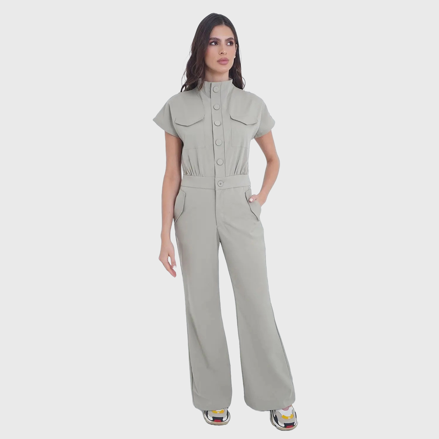 Women's Nurse Professional Fashion Scrub Jumpsuit