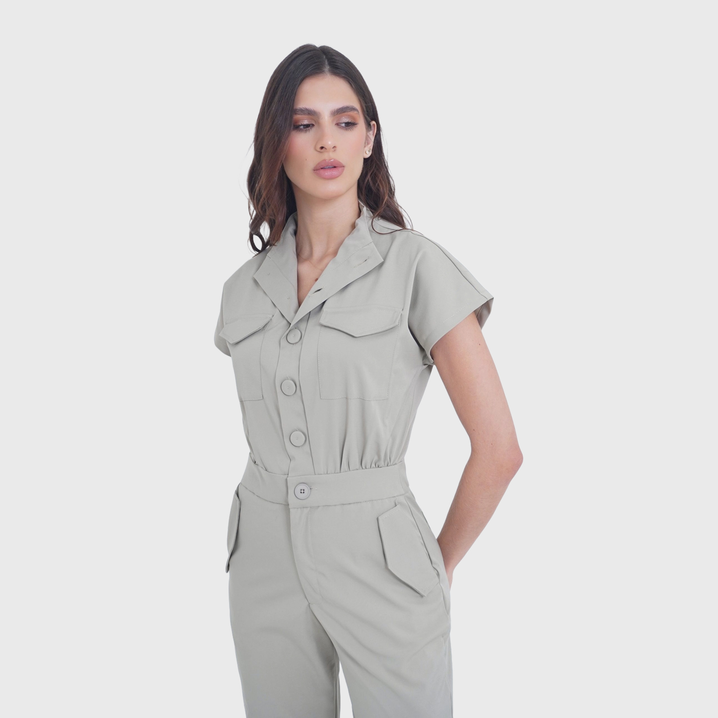Women's Nurse Professional Fashion Scrub Jumpsuit