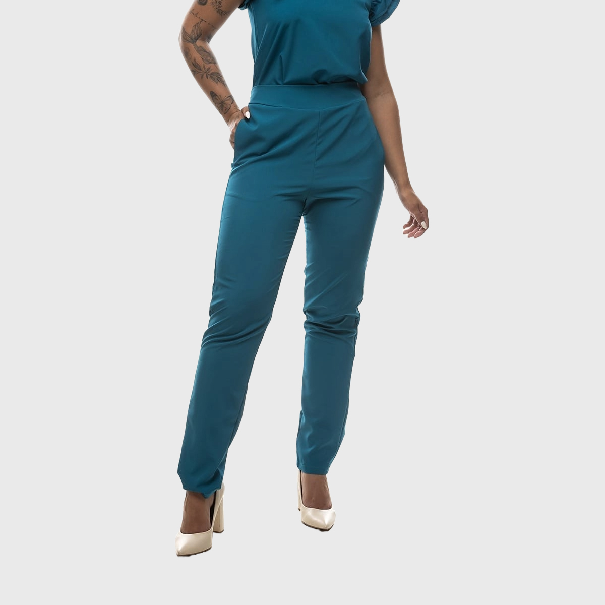 Women's Elastic Waist Straight Scrub Pants™