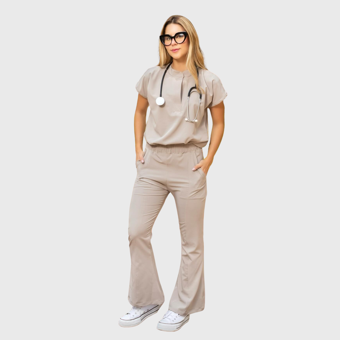 Women's Slit Leg Scrub Pants