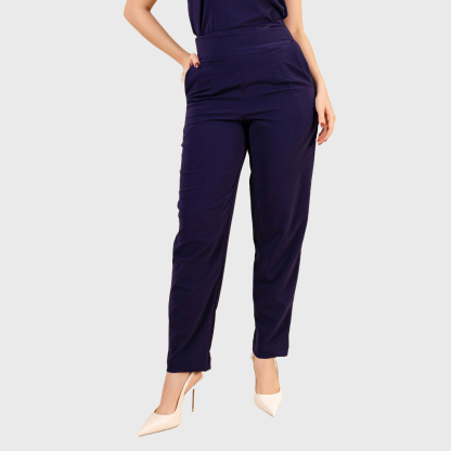 Women's High Waist Slim Straight Leg Scrub Pants