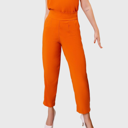 Women's High Waist Slim Straight Leg Scrub Pants