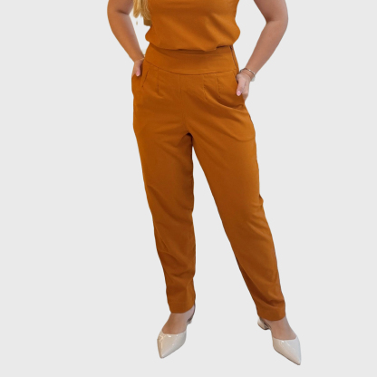 Women's High Waist Slim Straight Leg Scrub Pants