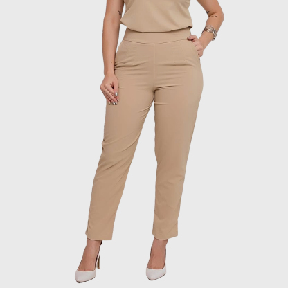 Women's High Waist Slim Straight Leg Scrub Pants