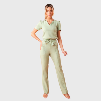 Women's Elastic Waistband Tie Scrub Pants™