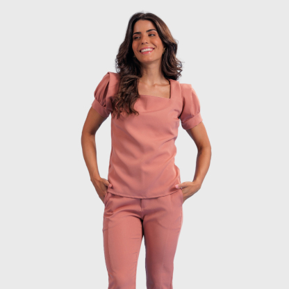 Women's Square Neck Slim Fit Scrub Top™