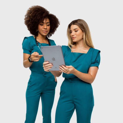 Women's Square Neck Slim Fit Scrub Top™