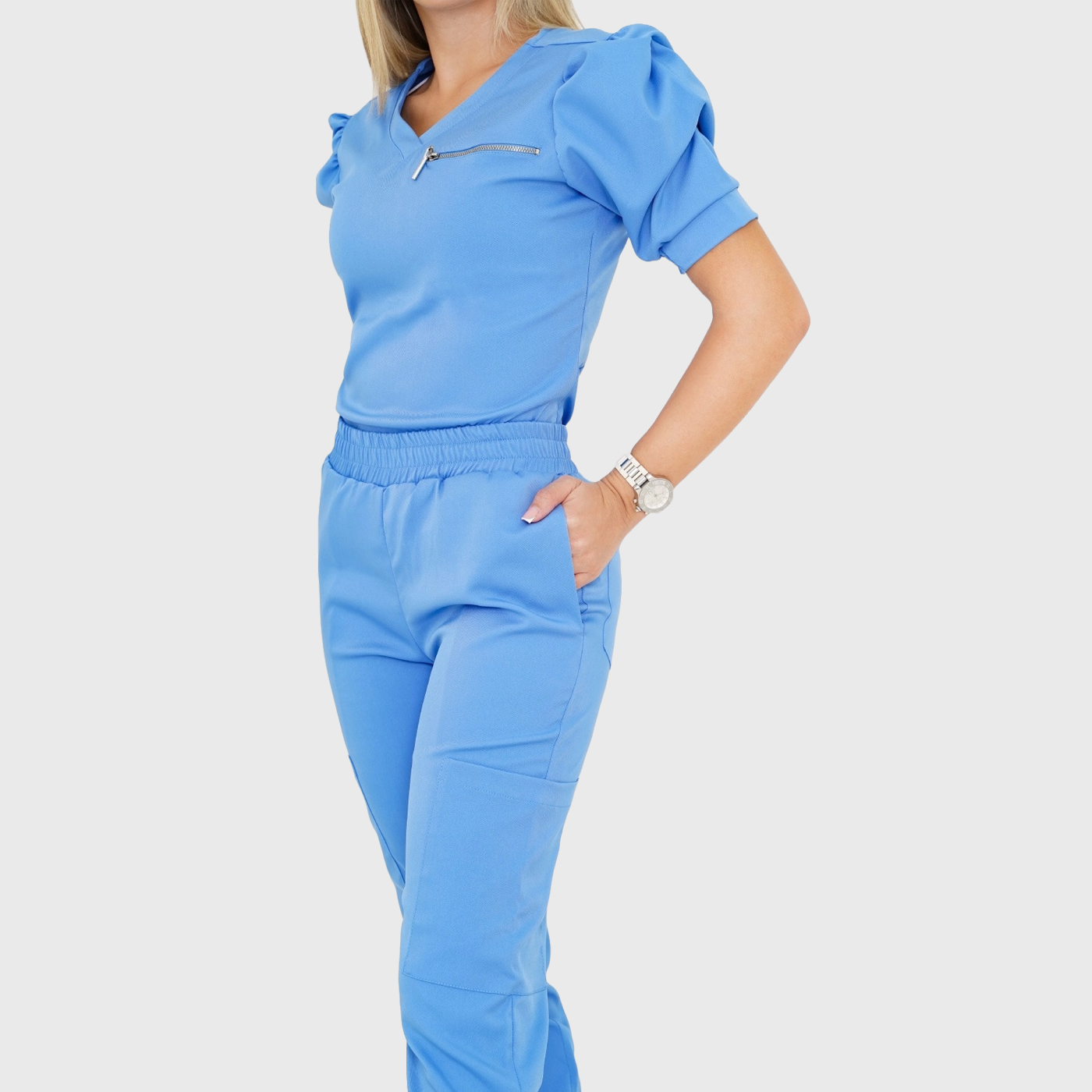 Women's V-neck One Upper Left Pocket Scrub Top™
