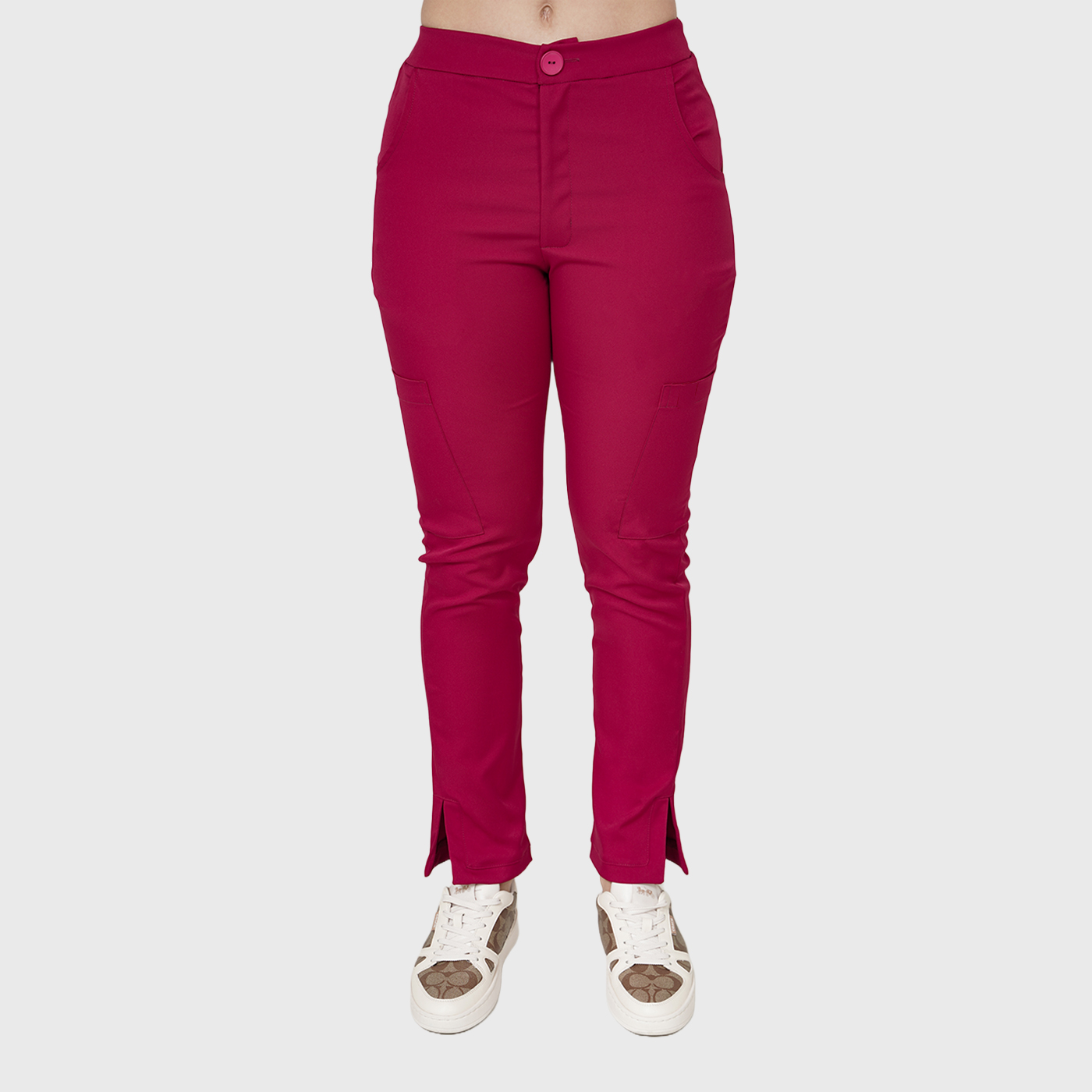 Women's Six Pockets Slit Hem Scrub Pants™