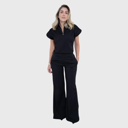 Women's Half Zip Neck Scrub Top