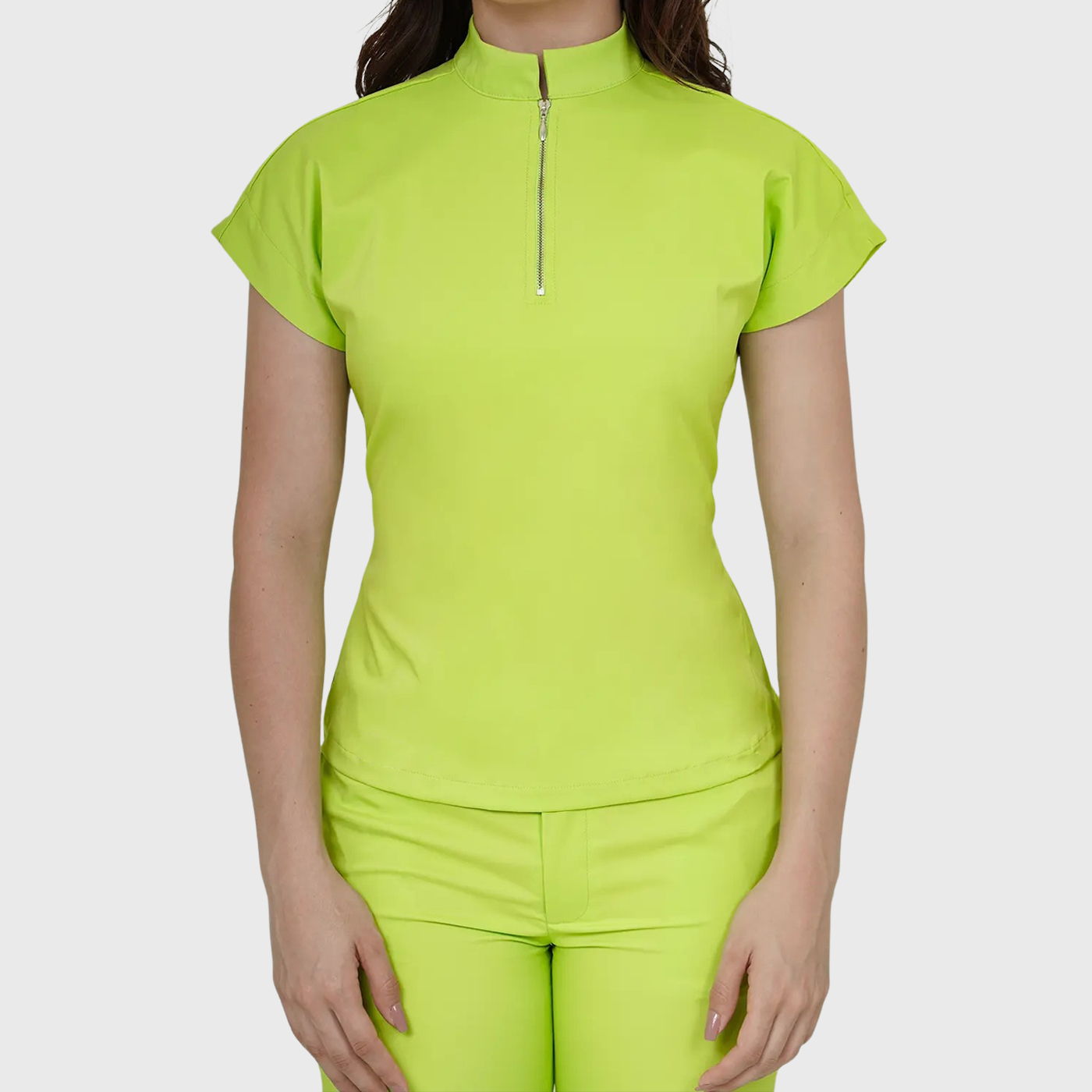 Women's Half Zip Neck Scrub Top