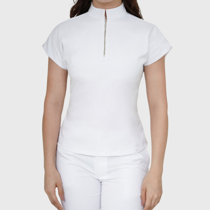 Women's Half Zip Neck Scrub Top