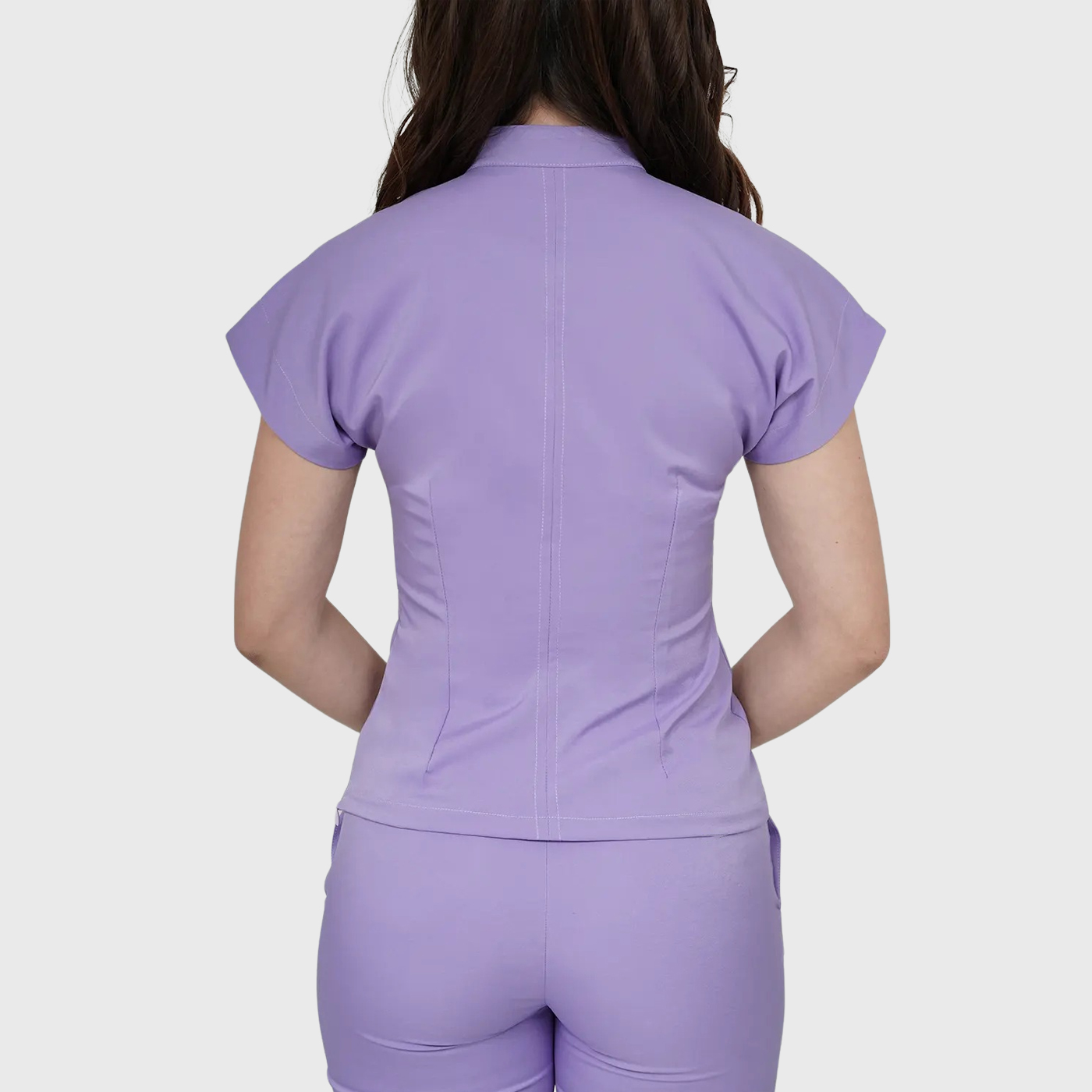 Women's Half Zip Neck Scrub Top