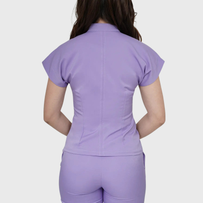 Women's Half Zip Neck Scrub Top