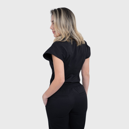 Women's Half Zip Neck Scrub Top