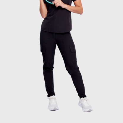 Women's High Waist Cargo Scrub Pants