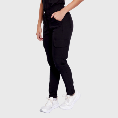 Women's High Waist Cargo Scrub Pants