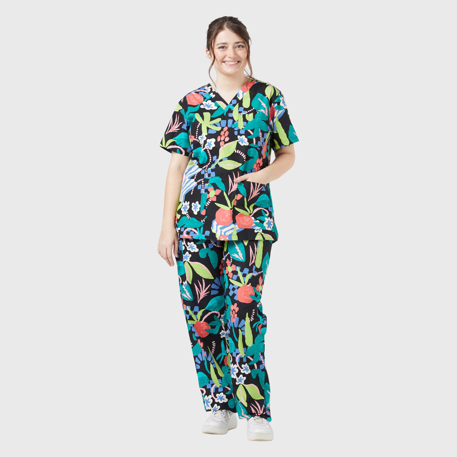 Women's Summer Dreaming Printed Scrub Set NSP3