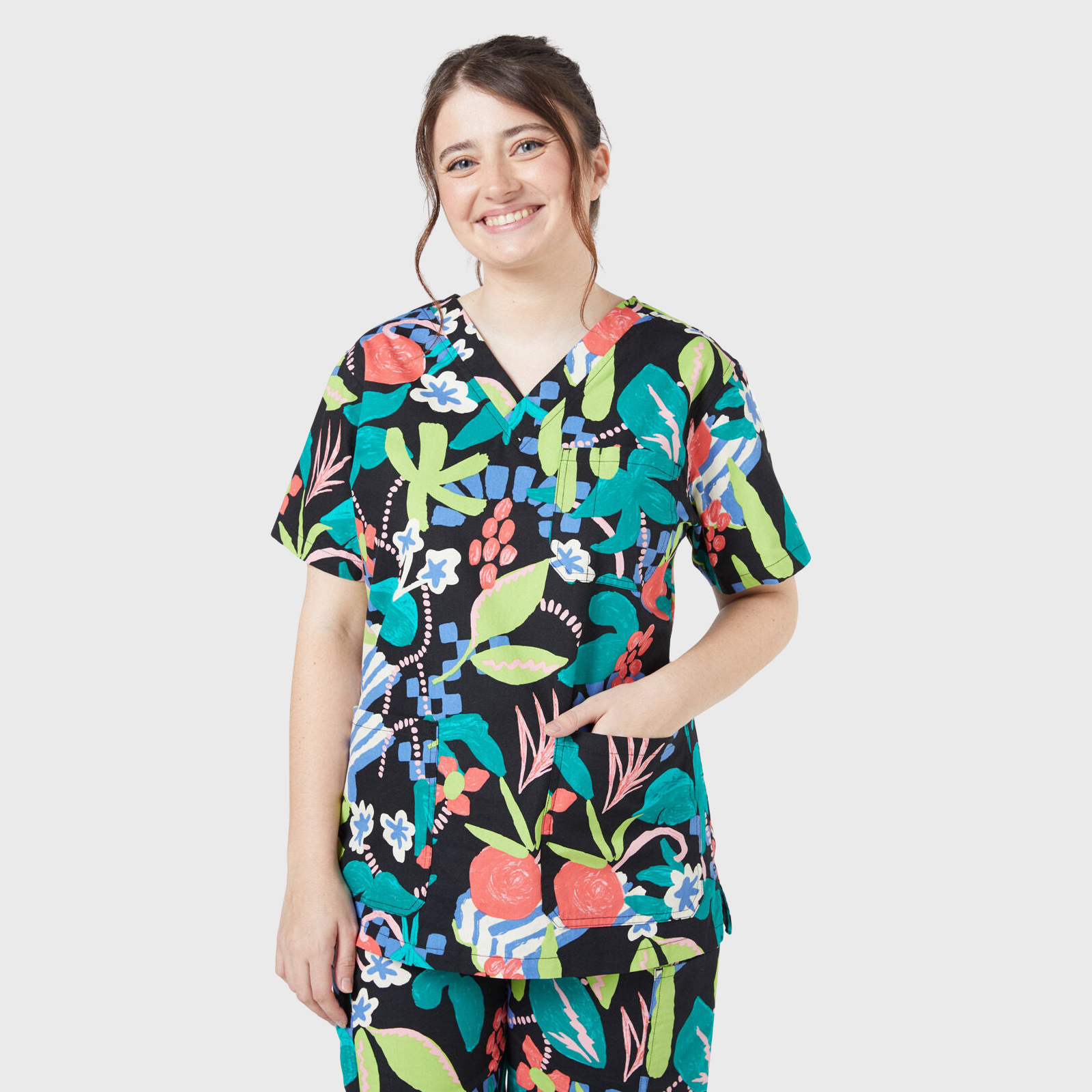 Women's Summer Dreaming Printed Scrub Set NSP3
